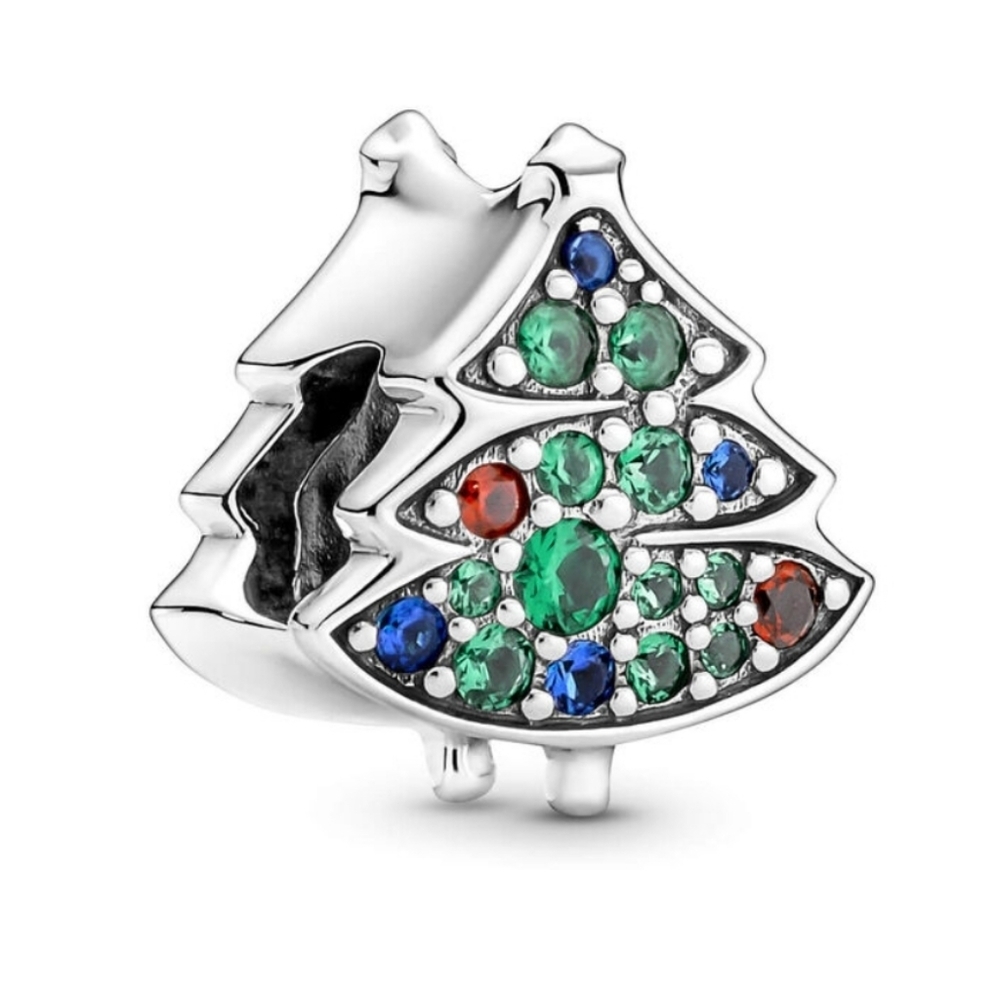 Pandora Christmas Tree Crystal Charm